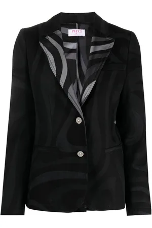 Puccini Blazer monopetto con stampa