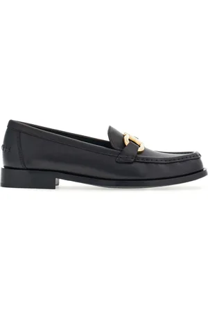 Salvatore Ferragamo Mocassini in pelle con placca logo