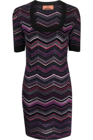 Missoni Abito corto con motivo a zig zag