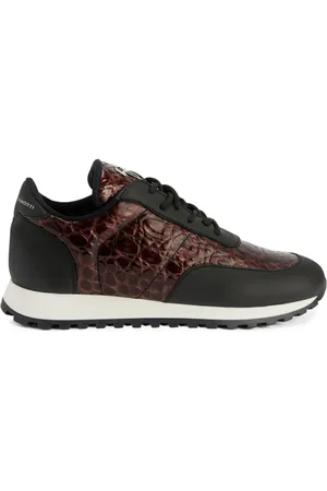 Giuseppe Zanotti Sneakers Jimi Running con effetto coccodrillo
