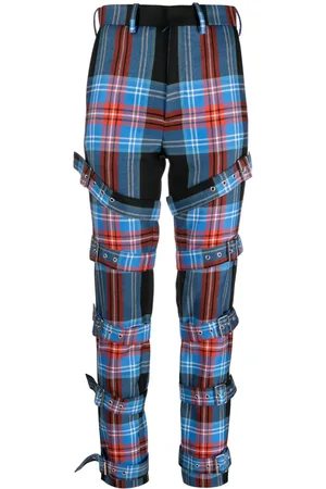 Charles Jeffrey Loverboy Pantaloni dritti tartan
