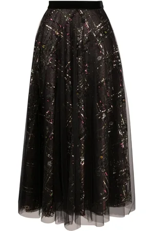 TALBOT RUNHOF Gonna in tulle con paillettes