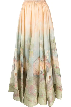 ZIMMERMANN Gonna lunga Luminosity con stampa