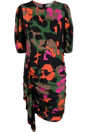 Essentiel Antwerp Abito a fiori con drappeggio