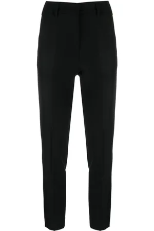 BLANCA Pantaloni crop a vita media