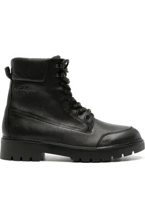 Calvin Klein Stivaletti in pelle con logo