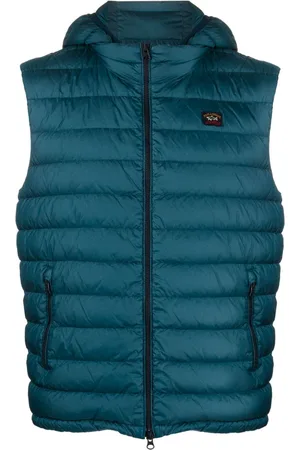 Paul & Shark Gilet imbottito Save The Sea con cappuccio rimovibile