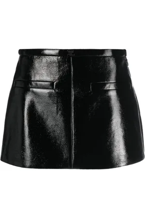 Courrèges Minigonna con finitura lucida