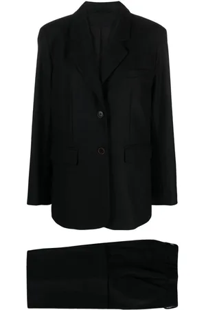 Skall Studio Single-breasted recycled wool suit