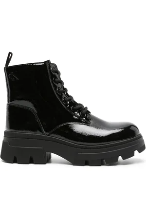 Calvin Klein 60mm glossy ankle boots