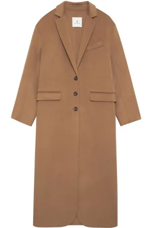 ANINE BING Cappotto Quinn con revers a lancia