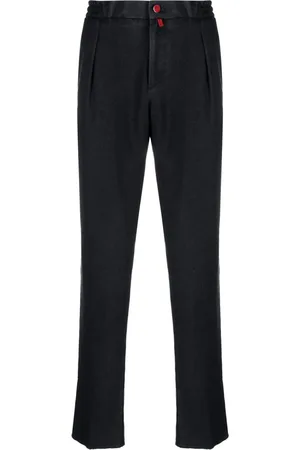 Kiton Pantaloni dritti con applicazione