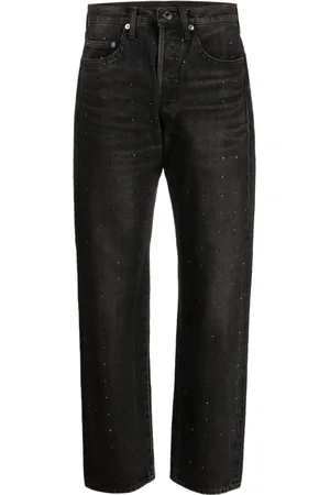 UNDERCOVER Jeans dritti con strass
