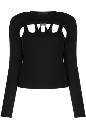 HELIOT EMIL Cut-out long-sleeve top