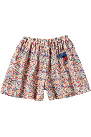Familiar Shorts fiori con fiocco