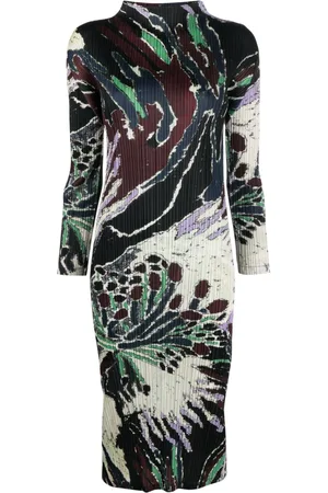 PLEATS PLEASE ISSEY MIYAKE Abito midi Frosty Forest