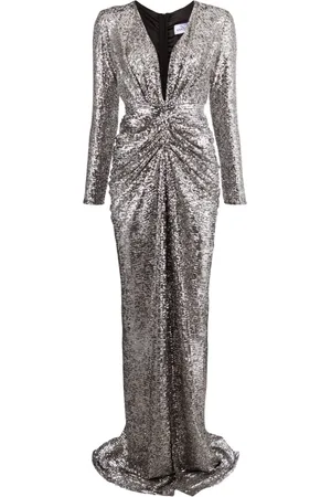 Ana Radu Sequined trumpet maxi dress