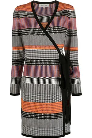 Diane von Furstenberg Abito a portafoglio Brigid con motivo geometrico