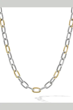 David Yurman Collana a catena DY Madison in oro giallo 18kt e sterling (8,5mm)