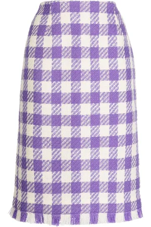 Oscar de la Renta Gonna midi a quadri