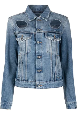 OFF-WHITE Giacca denim con dettaglio cut-out