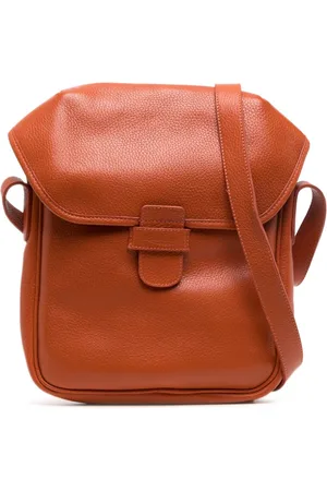 LEATHERSMITH OF LONDON Borsa a spalla con logo goffrato