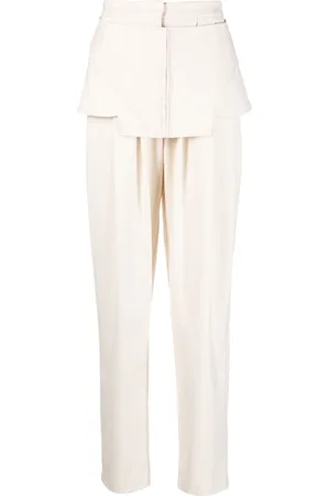 ANDREADAMO Pantaloni dritti con dettaglio corsetto