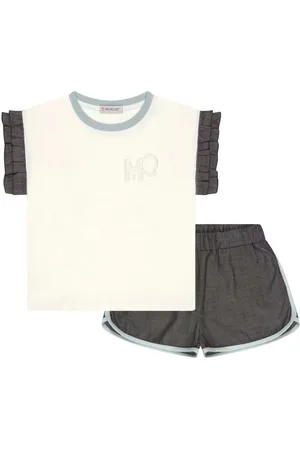 Moncler Set shorts con ricamo