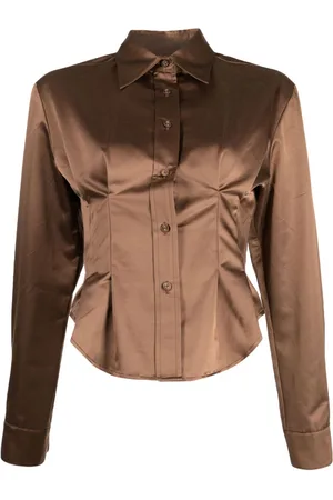Cynthia Rowley Camicia a maniche lunghe con pieghe