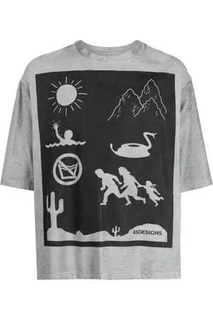 4SDESIGNS T-shirt con stampa