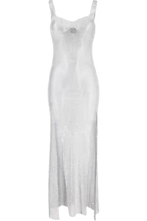 SANTA BRANDS Abito lungo smanicato con strass