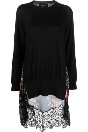 Simone Rocha Top asimmetrico con inserti