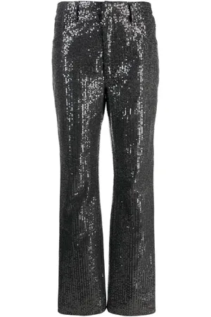 ROTATE Jeans a vita alta con paillettes