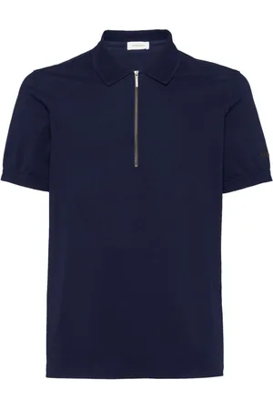 Salvatore Ferragamo Polo con mezza zip