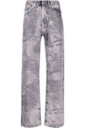 A Bathing Ape Jeans dritti a vita media