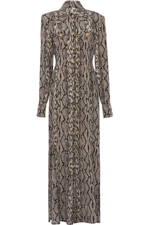 Balmain Chemisier lungo con stampa