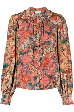 ULLA JOHNSON Philipa floral-print silk Blouse