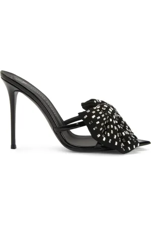 Giuseppe Zanotti Mules Intriigo Alexandrine 90mm con fiocco