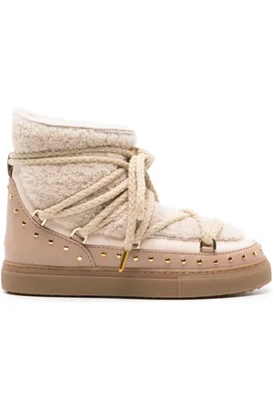 INUIKII Stivali stringati in shearling