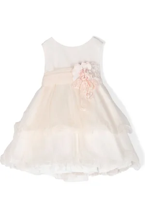 Mimilù Floral-appliqué tiered dress
