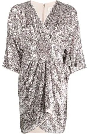 Diane von Furstenberg Abito corto a portafoglio con paillettes
