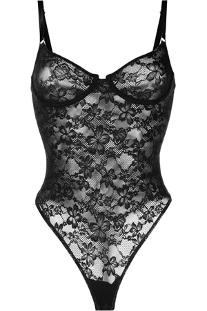 FLEUR DU MAL Body Le Stretch in pizzo