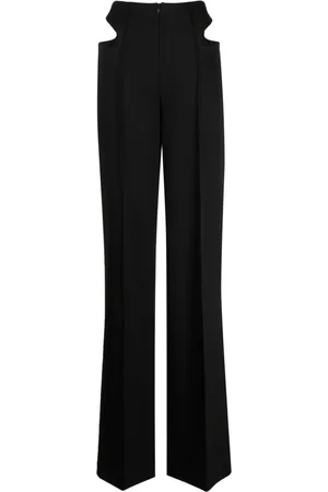 ALEKSANDRE AKHALKATSISHVILI Pantaloni dritti con dettaglio cut-out