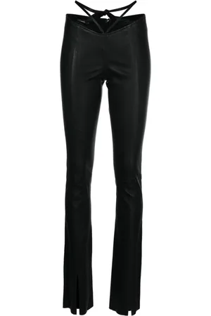 Manokhi Pantaloni skinny con nodo
