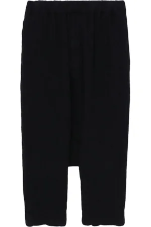 Comme des Garçons Pantaloni crop con cavallo basso