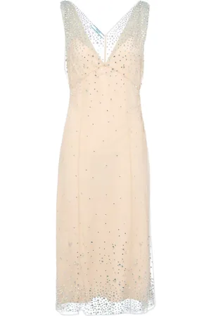 Prada Abito midi con cristalli
