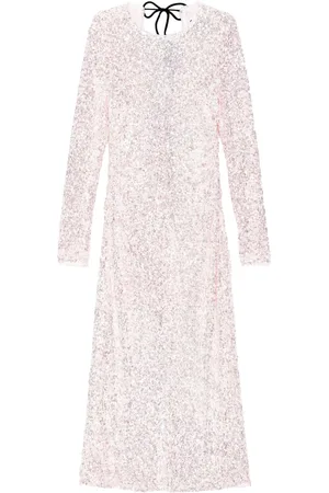 Ganni Abito midi con paillettes