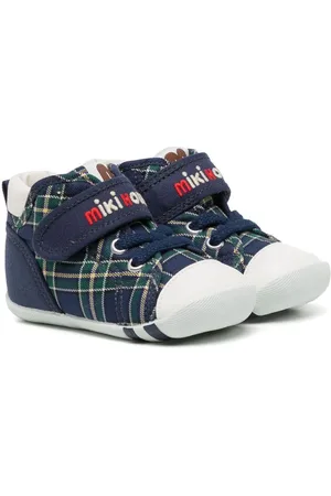 Miki House Sneakers con motivo Vintage Check