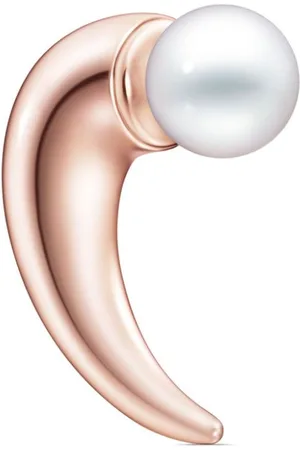 Tasaki Orecchino Collection Line Danger Horn in oro 18kt SAKURAGOLD??? con perle