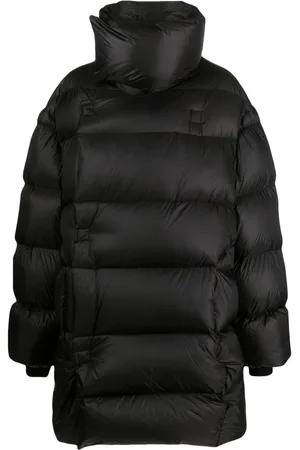 Rick Owens Cappotto trapuntato con scollo a imbuto